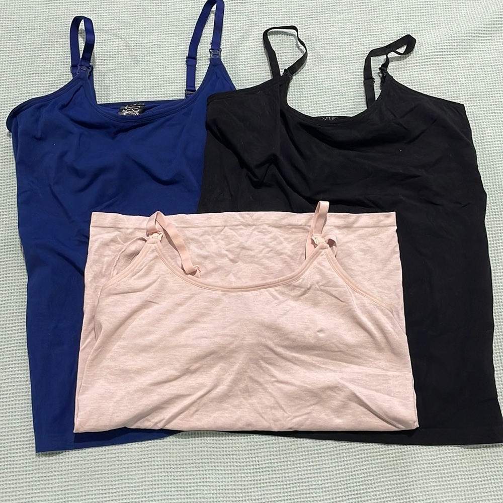☀️Under control nursing cami tank top bundle